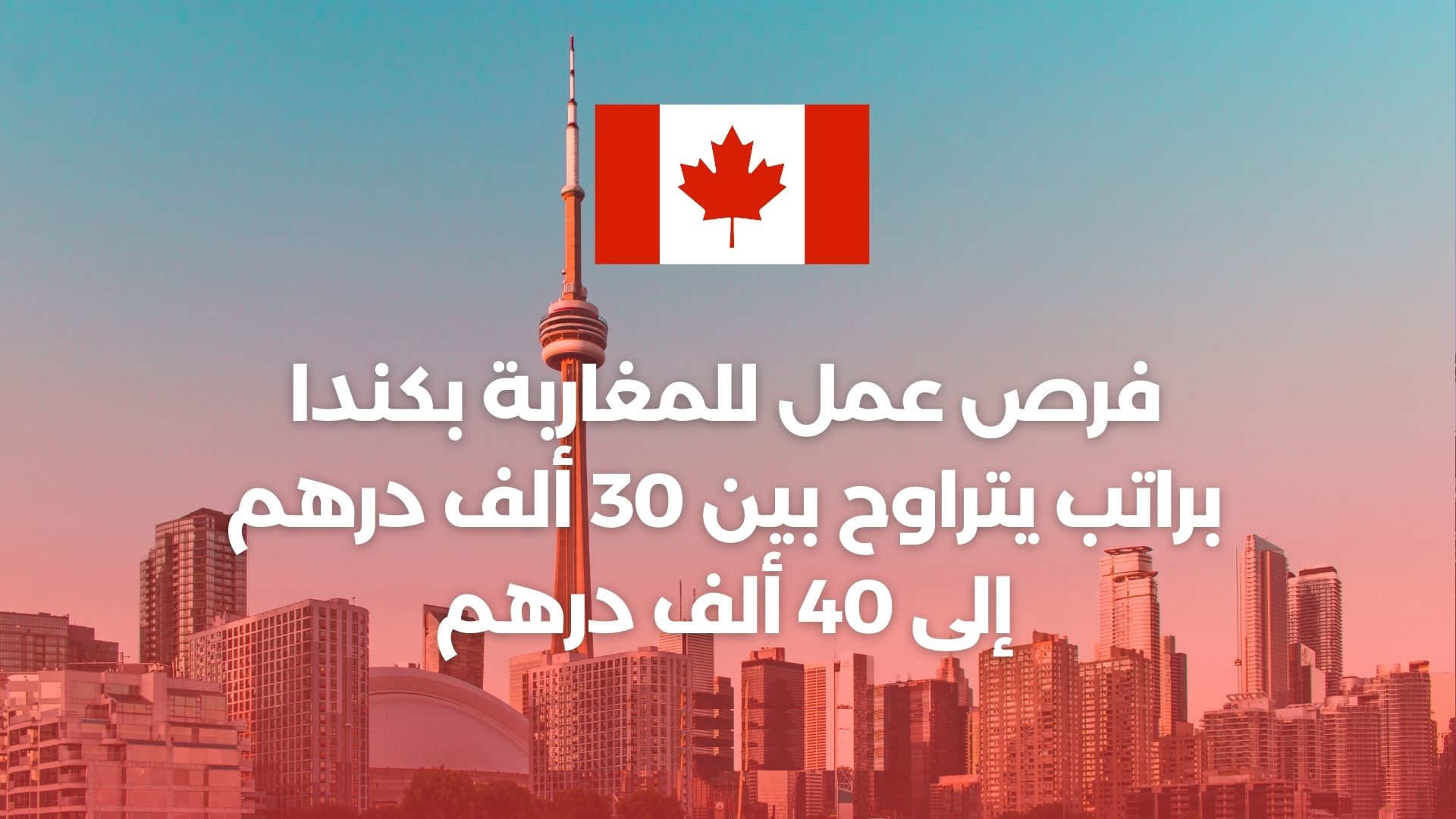 Job Opportunities for Moroccans in Canada With a Salary Ranging From 30,000 DH to 40,000 DH